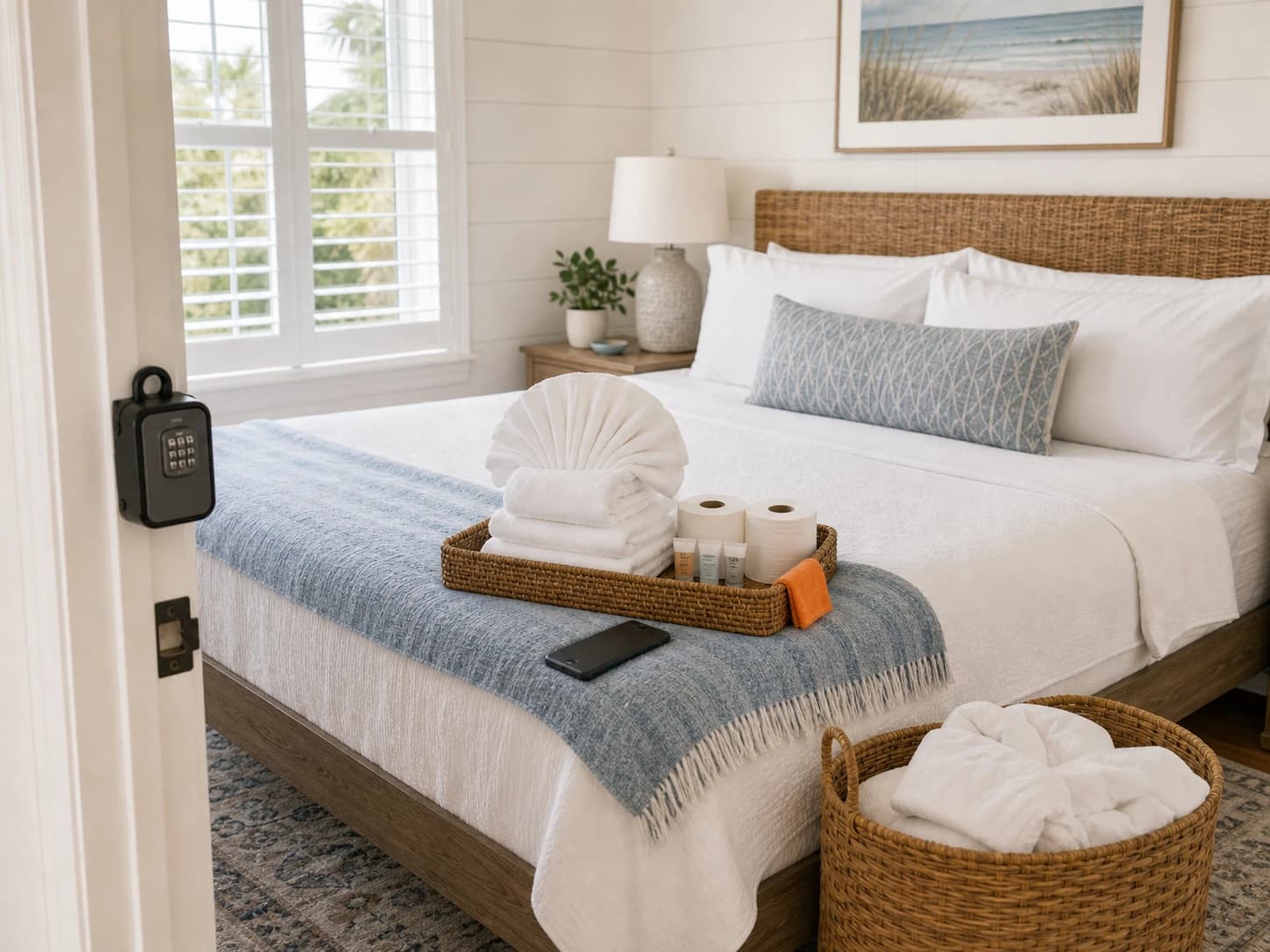 Professional airbnb/short-term rental turnover in a Charleston home