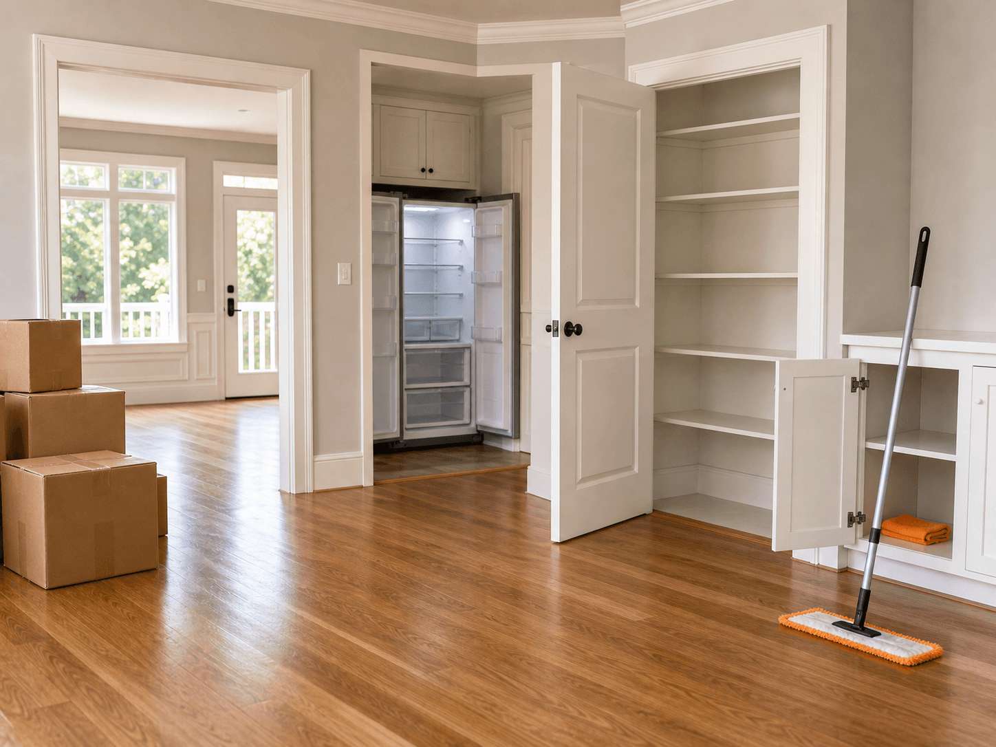Professional move-in/move-out cleaning in a Charleston home
